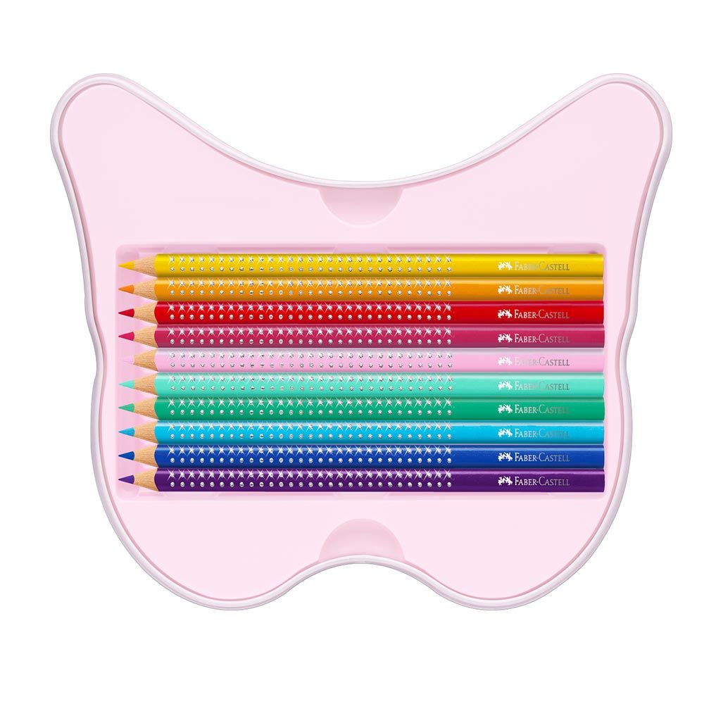 Μεταλλική κασετίνα με ξυλομπογιές Sparkle Faber Castell πεταλούδα 20τμχ (201971)