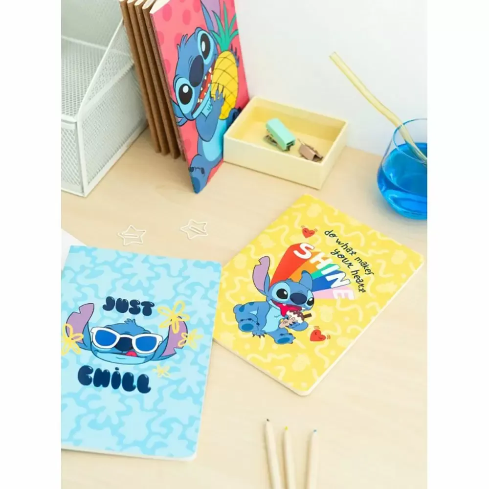 Σετ 3 Τετραδίων Α5/15X21 DISNEY Lilo &amp; Stitch Tropical