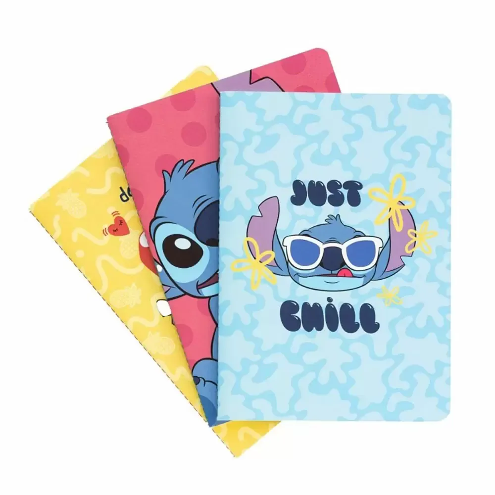Σετ 3 Τετραδίων Α5/15X21 DISNEY Lilo &amp; Stitch Tropical