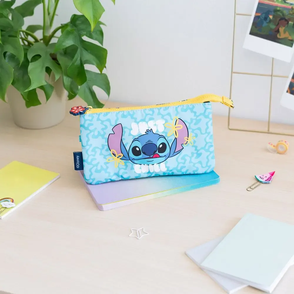Κασετίνα Τριπλή DISNEY Lilo &amp; Stitch Tropical