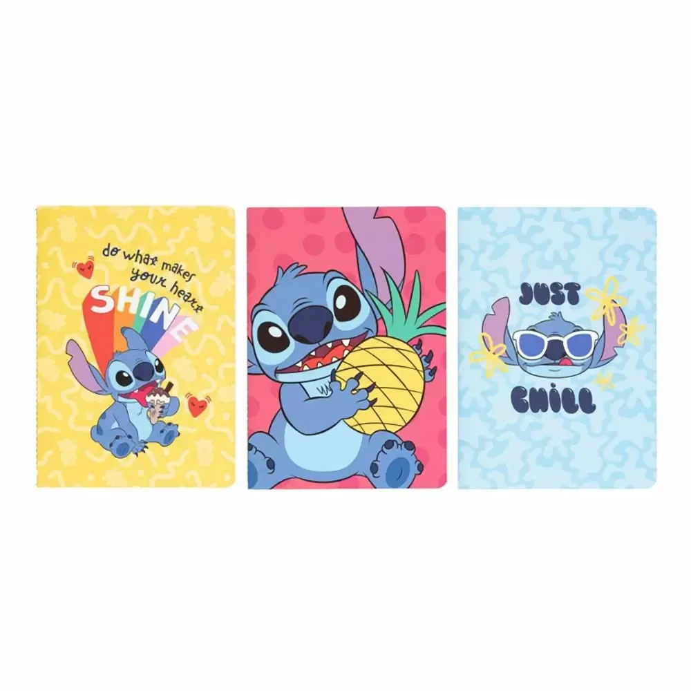 Σετ 3 Τετραδίων Α5/15X21 DISNEY Lilo &amp; Stitch Tropical