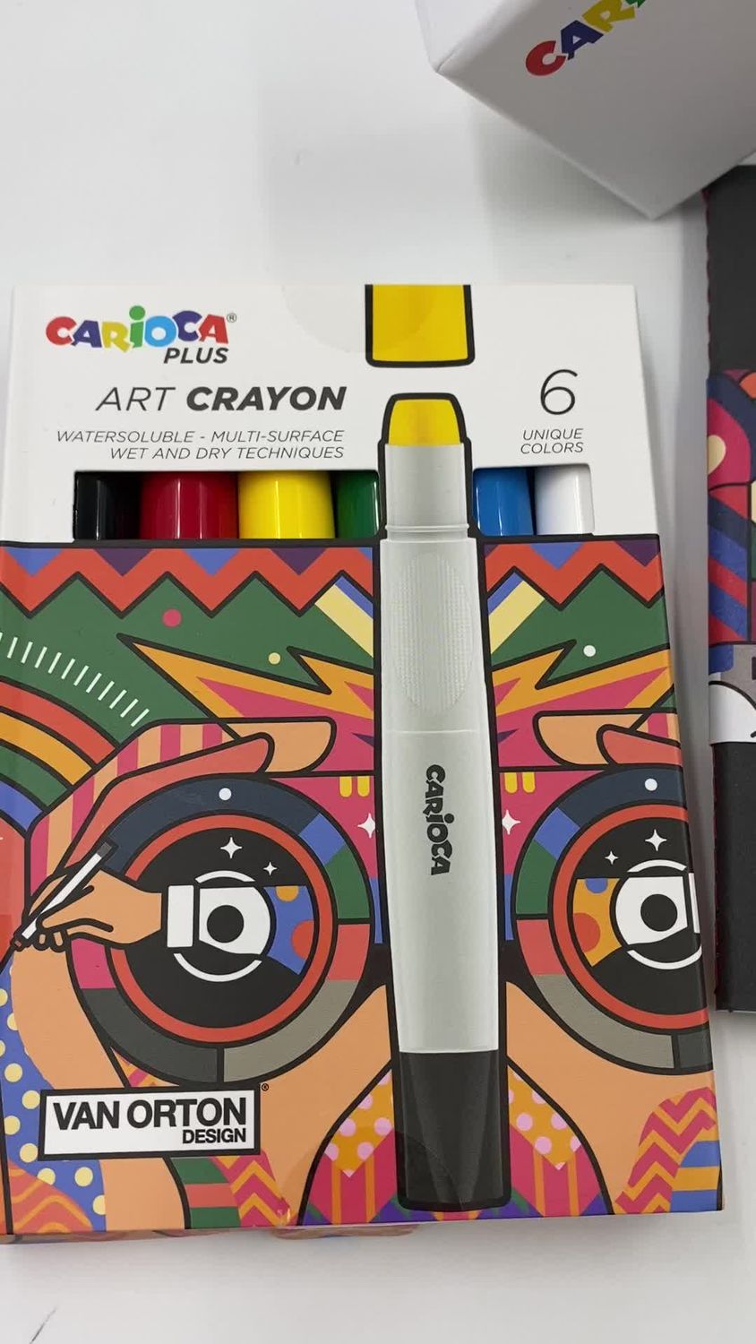 Carioca κηρομπογιές με 6 χρώματα υψηλής κάλυψης.