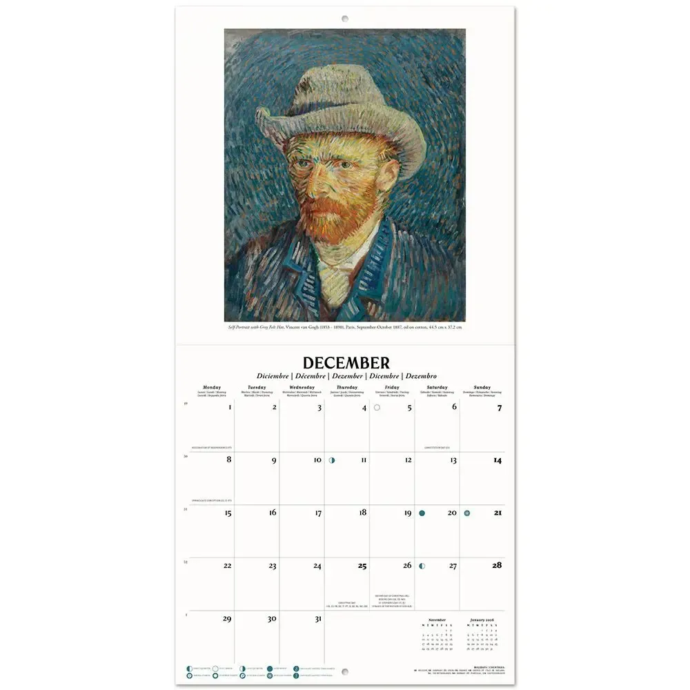 Ημερολόγιο Τοίχου 2025 30X30εκ VAN GOGH MUSEUM