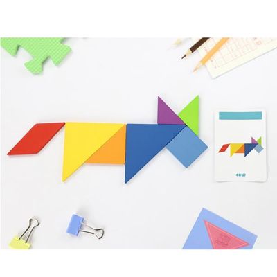 Tangram 7 τεμαχίων σε μεταλλικό κουτί 17x12xΥ3εκ.