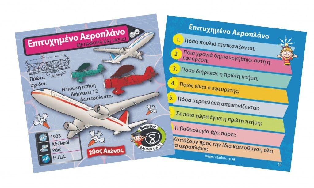 BrainBox Επιτραπέζιο παιχνίδι  ΕΦΕΥΡΕΣΕΙΣ