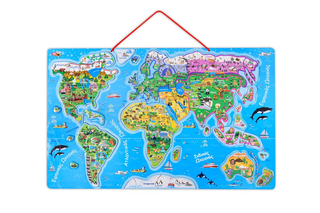 Mαγνητικός χάρτης puzzle