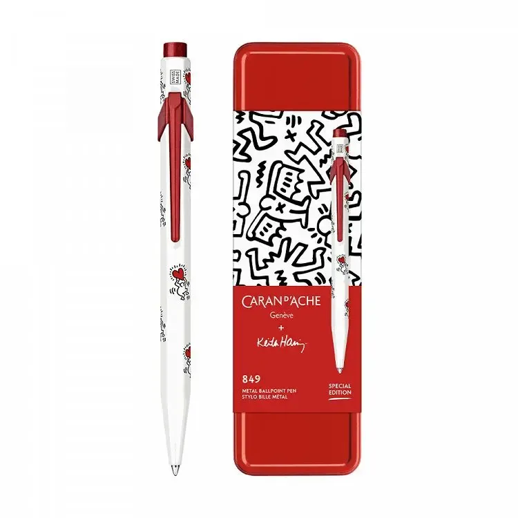 CARAN D&#39;ACHE GENEVE + Keith Haring 849 ΛΕΥΚΟ