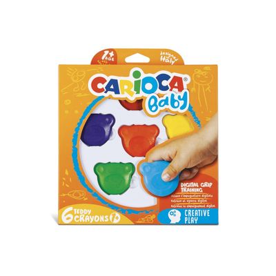 Κηρομπογιές Carioca Teddy Baby 1+