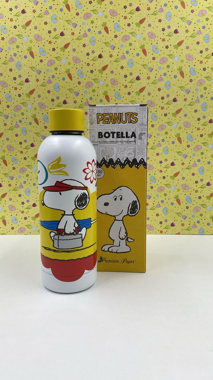 Μεταλλικό μπουκάλι θέρμος peanuts 