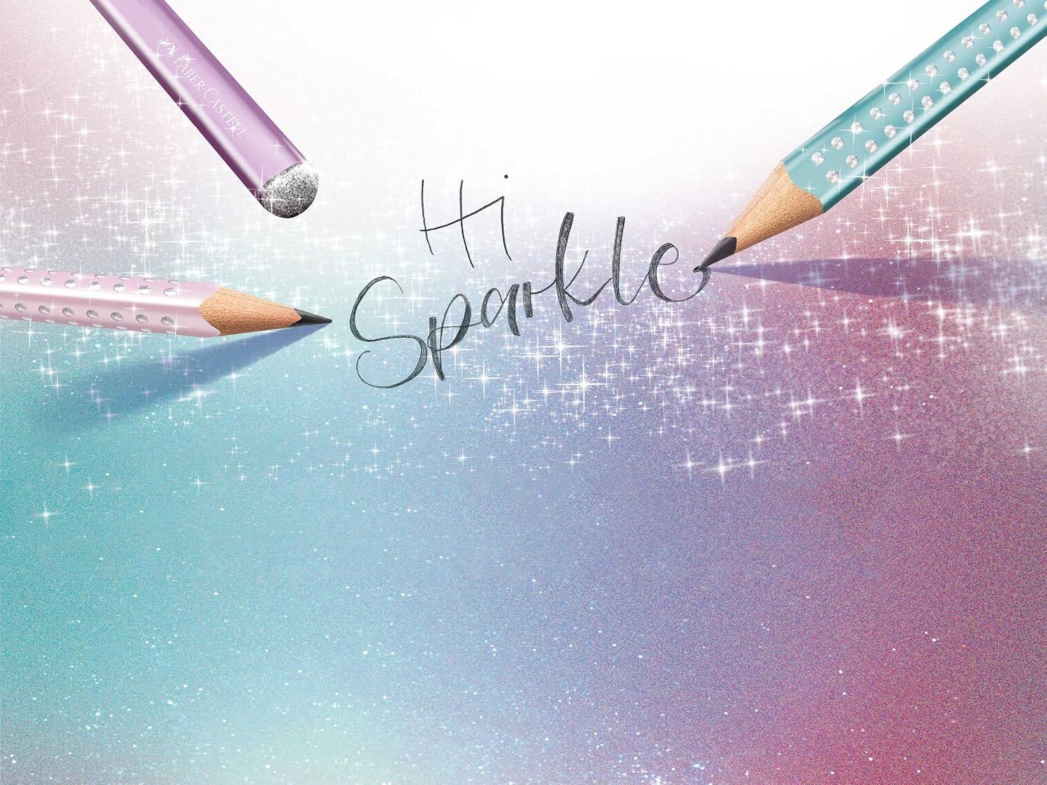 Sparkle graphite pencil, rose shadows