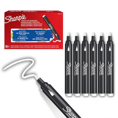 SHARPIE CREATIVE ΜΑΡΚΑΔΟΡΟΣ  ΑΣΠΡΟ