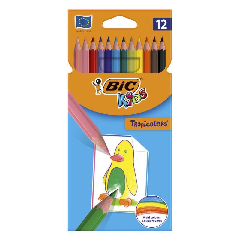 Ξυλομπογιές Bic Tropicolors 12τμχ