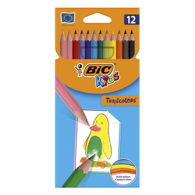 Ξυλομπογιές Bic Tropicolors 12τμχ