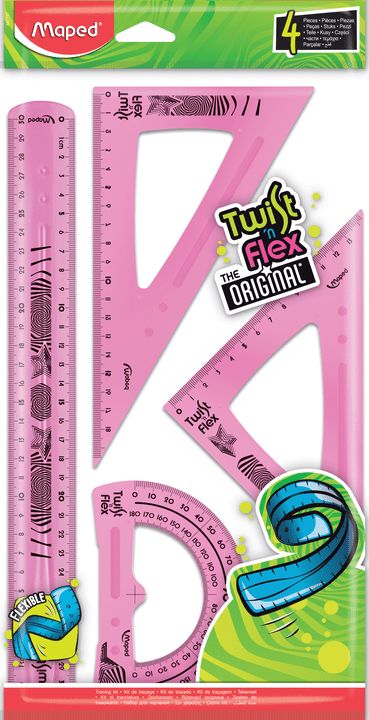 Μεγάλο σετ οργάνων γεωμετρίας Twist’n Flex