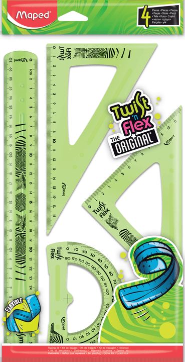 Μεγάλο σετ οργάνων γεωμετρίας Twist’n Flex
