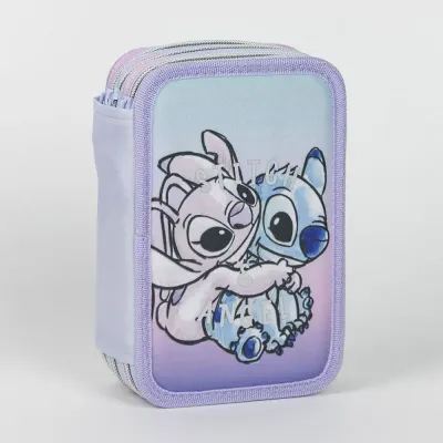 Τριπλή Κασετίνα Ορθογώνια DISNEY Lilo &amp; Stitch