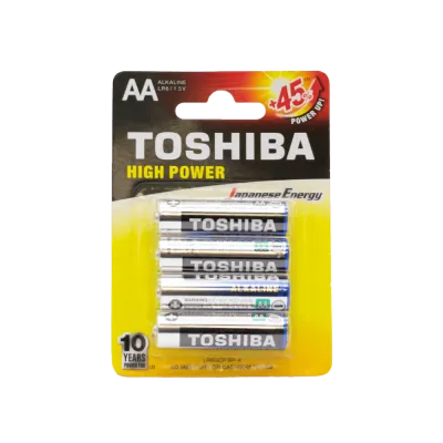 TOSHIBA ΜΠΑΤΑΡΙΕΣ LR 06 AA ΑΛΚΑΛΙΚΕΣ 4 ΤΕΜΑΧΙΑ