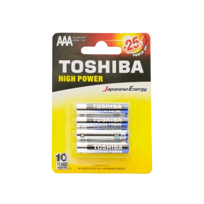 TOSHIBA ΜΠΑΤΑΡΙΕΣ LR 03 AAA ΑΛΚΑΛΙΚΕΣ 4 ΤΕΜΑΧΙΑ