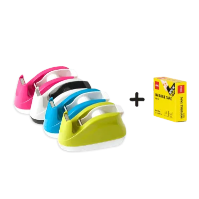 DELI ΒΑΣΗ ΚΟΛΛΗΤΙΚΗΣ ΤΑΙΝΙΑΣ ΚΕΝΗ 18mm &amp; 1 ΚΟΛΛΗΤΙΚΗ ΤΑΙΝΙΑ ΑΣΣΟΡΤΙ