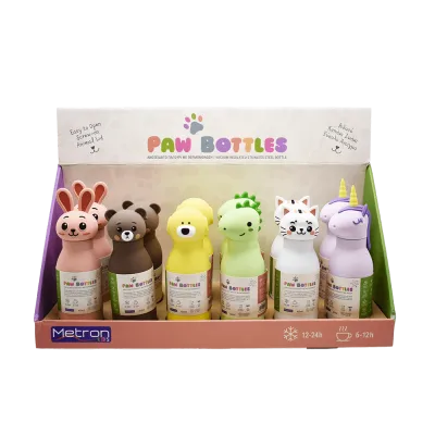 ΘΕΡΜΟΣ ΠΑΓΟΥΡΙ ΑΤΣΑΛΙ 420ml PAW BOTTLES UNICORN