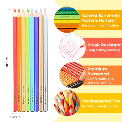 Ohuhu Halawa Series Σετ 72 Oil-based Ξυλομπογιές