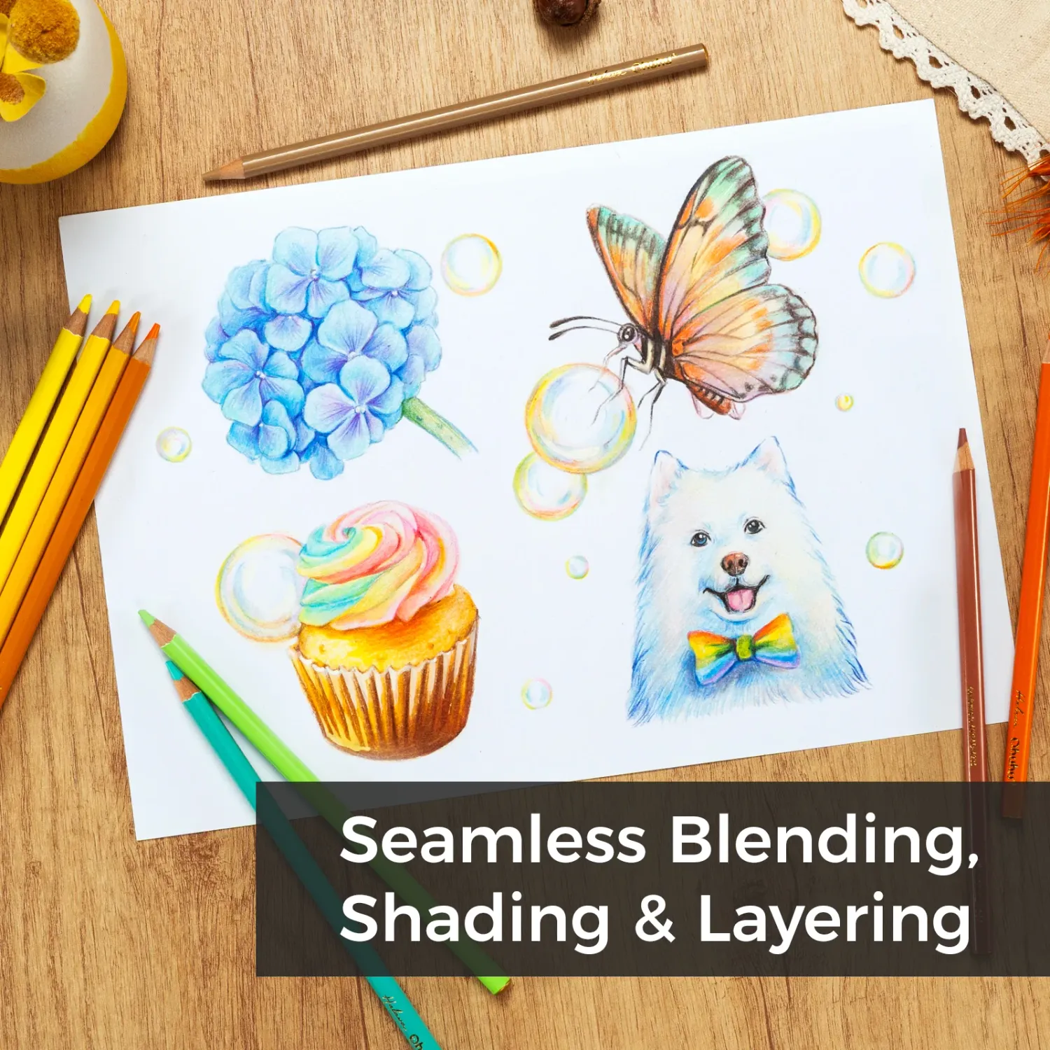 Ohuhu Halawa Series Σετ 72 Oil-based Ξυλομπογιές