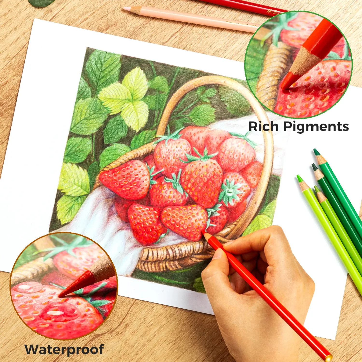 Ohuhu Halawa Series Σετ 72 Oil-based Ξυλομπογιές