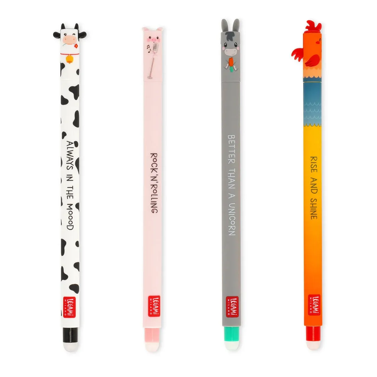 Σετ με 4 Erasable Gel Pens Αγρόκτημα Legami