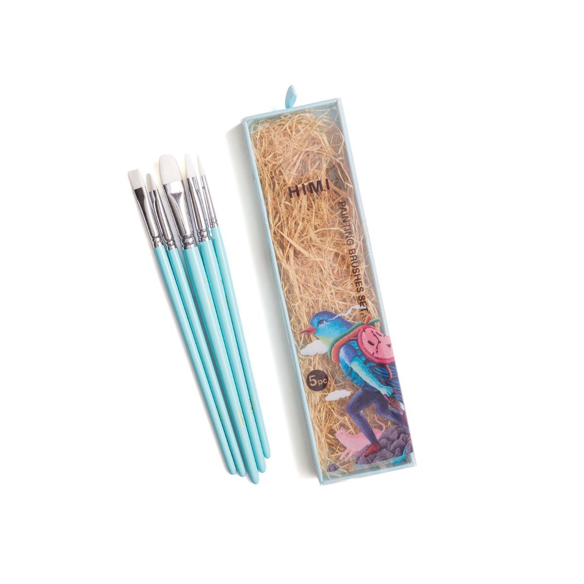 HIMI Brush Σετ 5 Πινέλων (Blue)