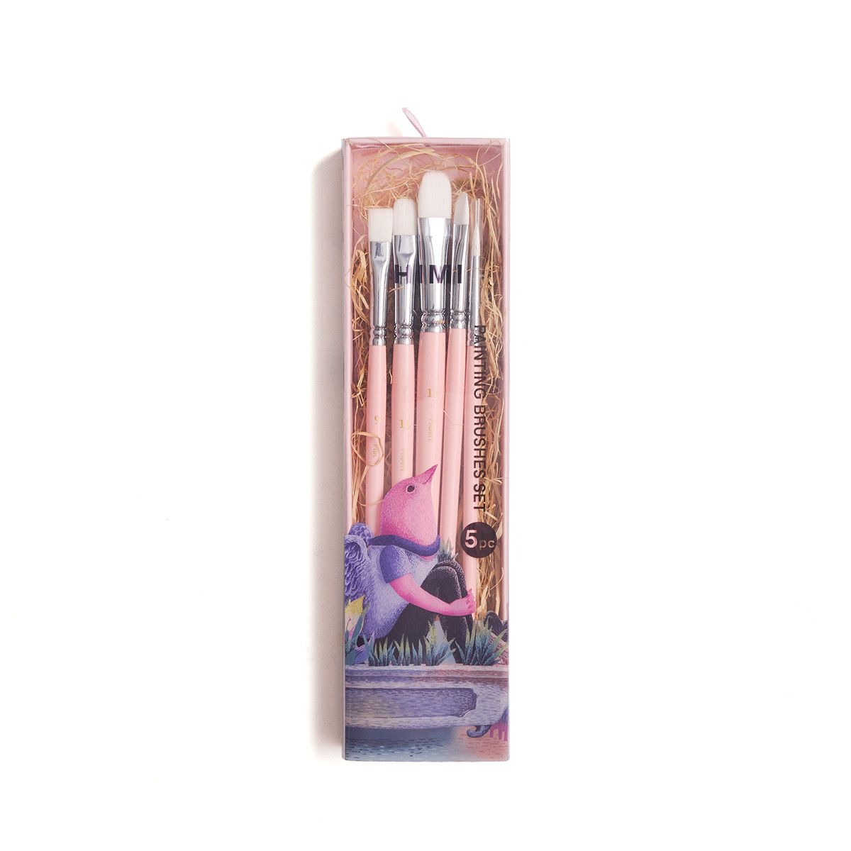 HIMI Brush Σετ 5 Πινέλων (Pink)