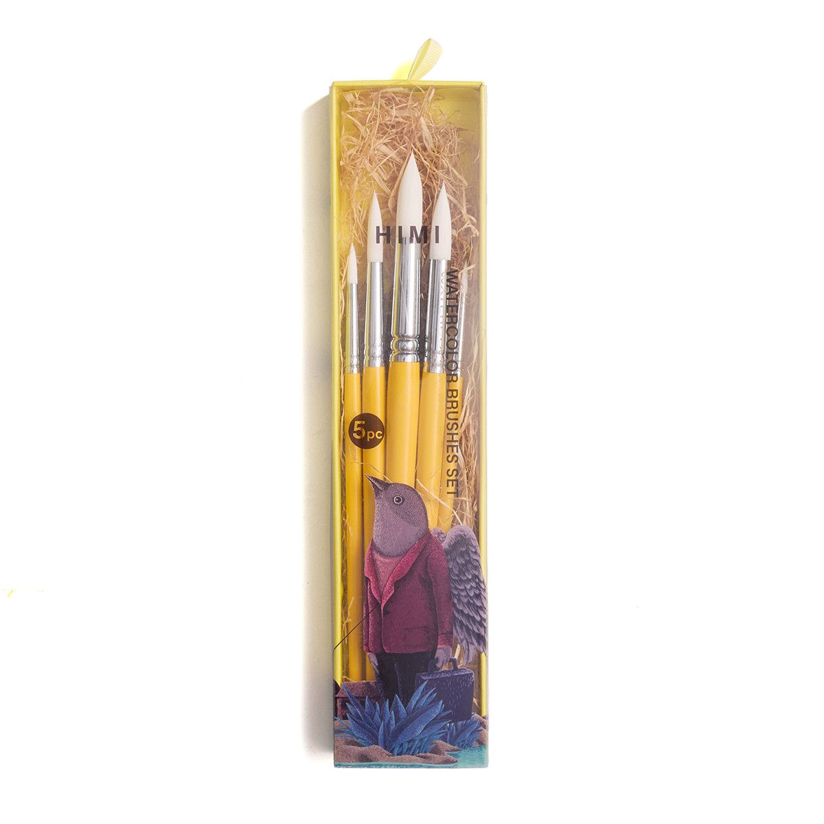 HIMI Brush Σετ 5 Πινέλων (Yellow)