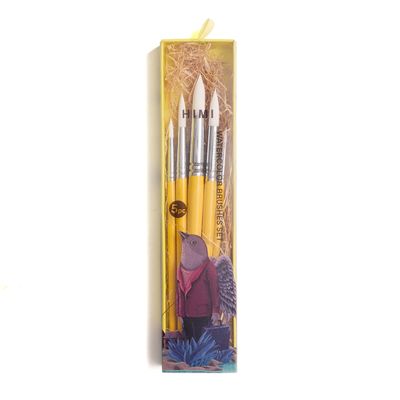 HIMI Brush Σετ 5 Πινέλων (Yellow)