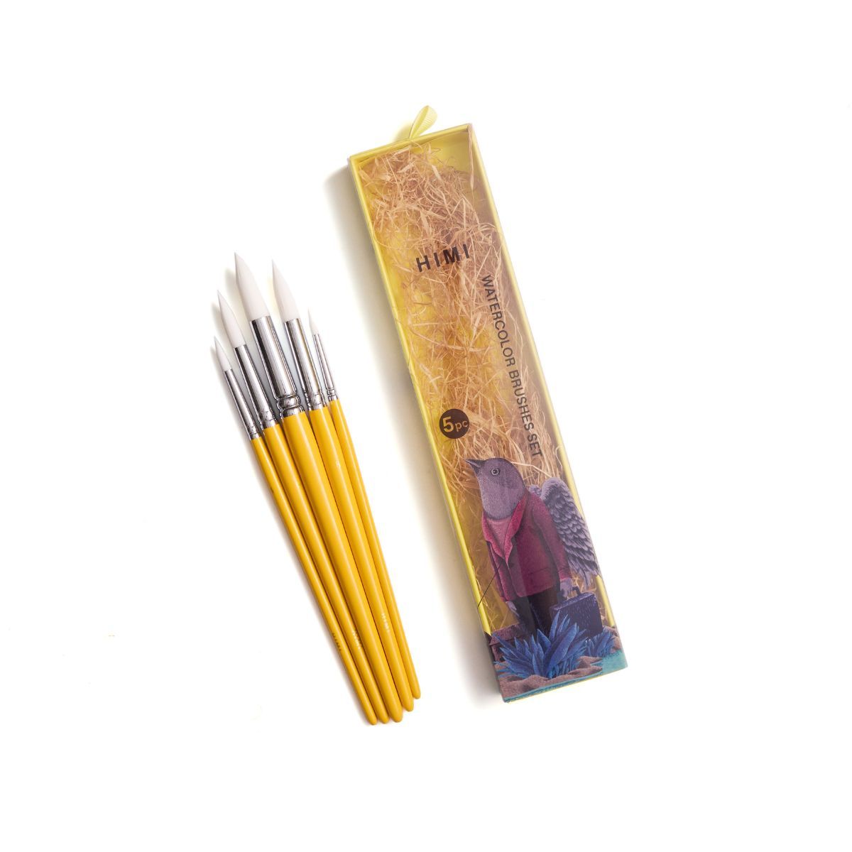 HIMI Brush Σετ 5 Πινέλων (Yellow)