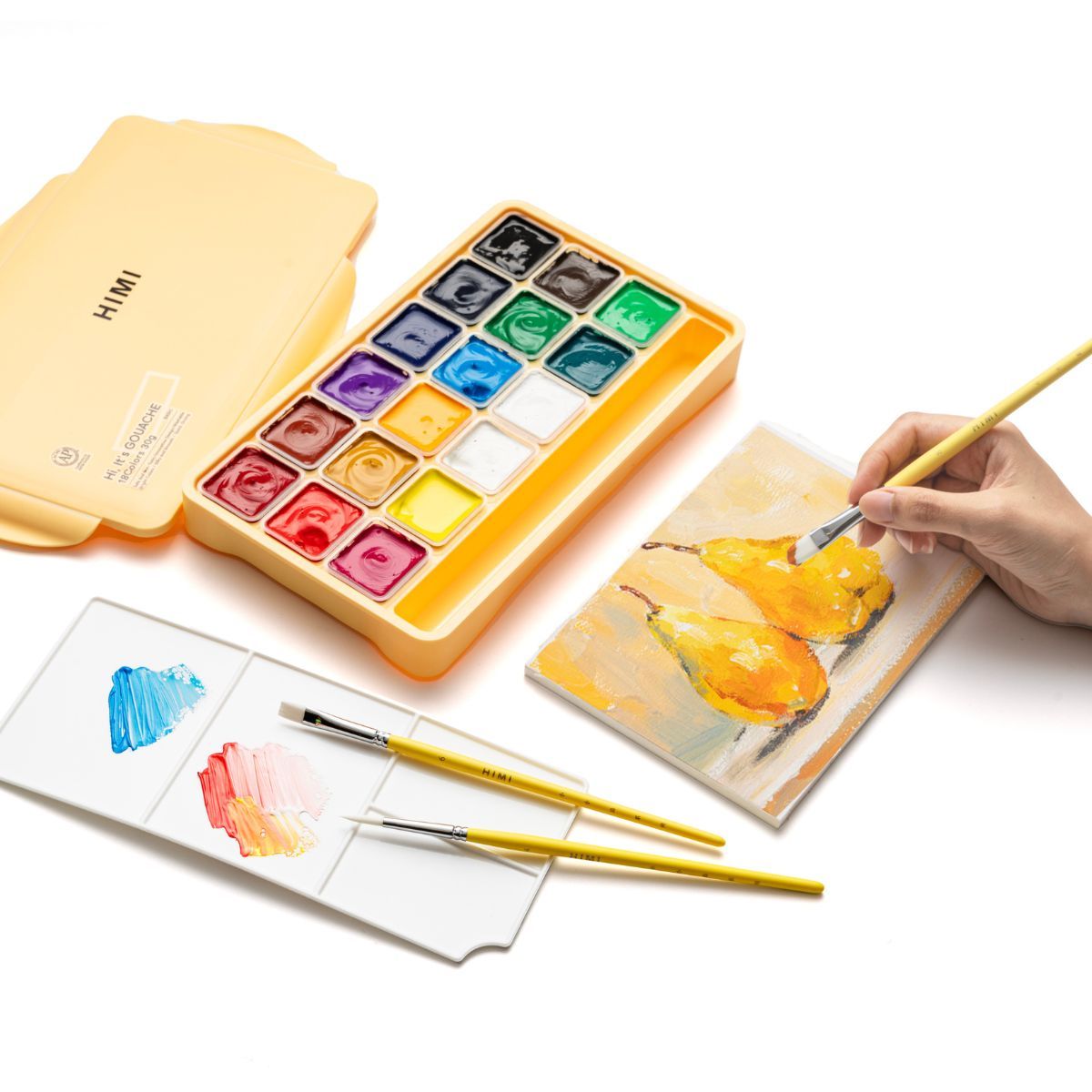 HIMI Brush Σετ 5 Πινέλων (Yellow)