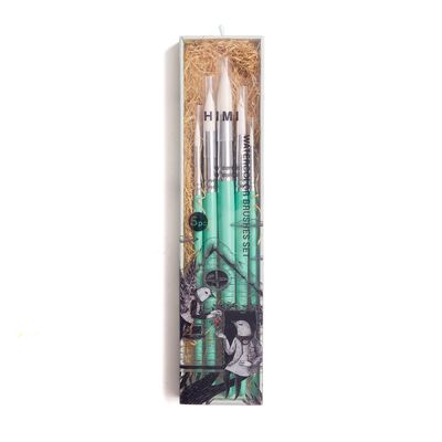 HIMI Brush Σετ 5 Πινέλων (green)