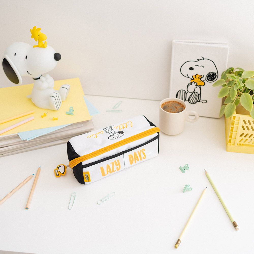 Κασετίνα Τετράγωνη Διπλή SNOOPY Lazy Days