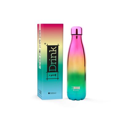 ΠΑΓΟΥΡΙ i DRINK ID0442 THERM BOTTLE 500ml METAL.RAINBOW