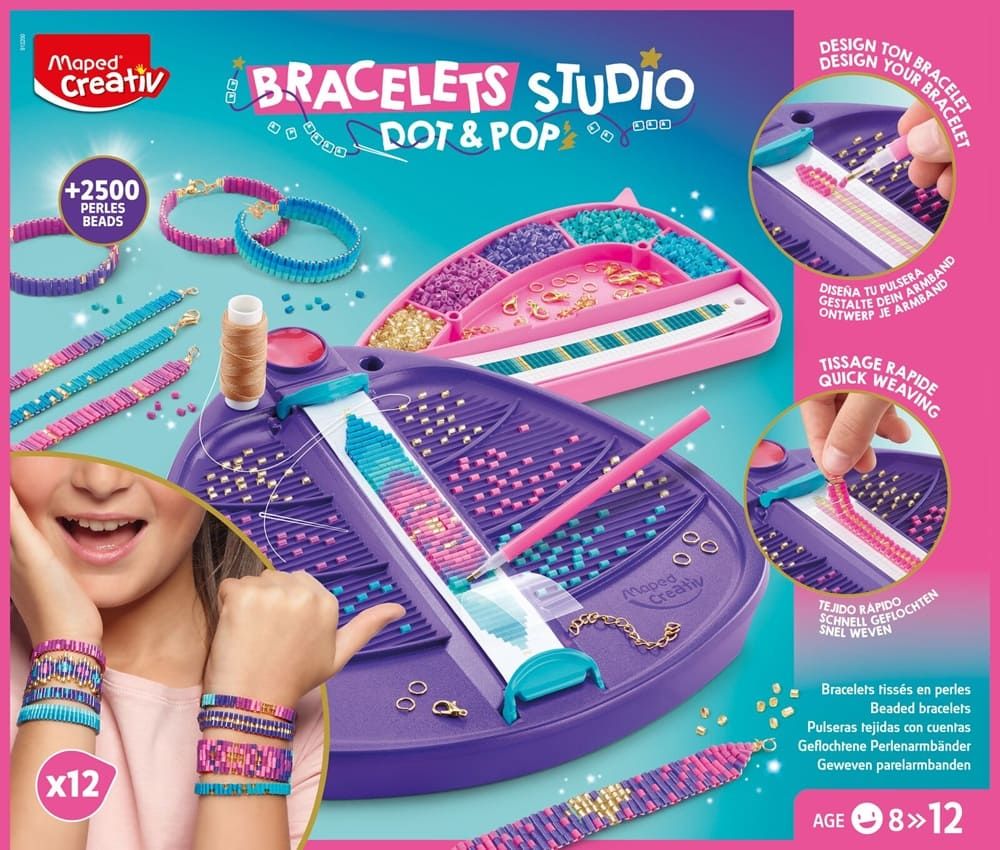 Βραχιόλια Dot &amp; Pop Studio – Κιτ κατασκευής βραχιολιών με χάντρες