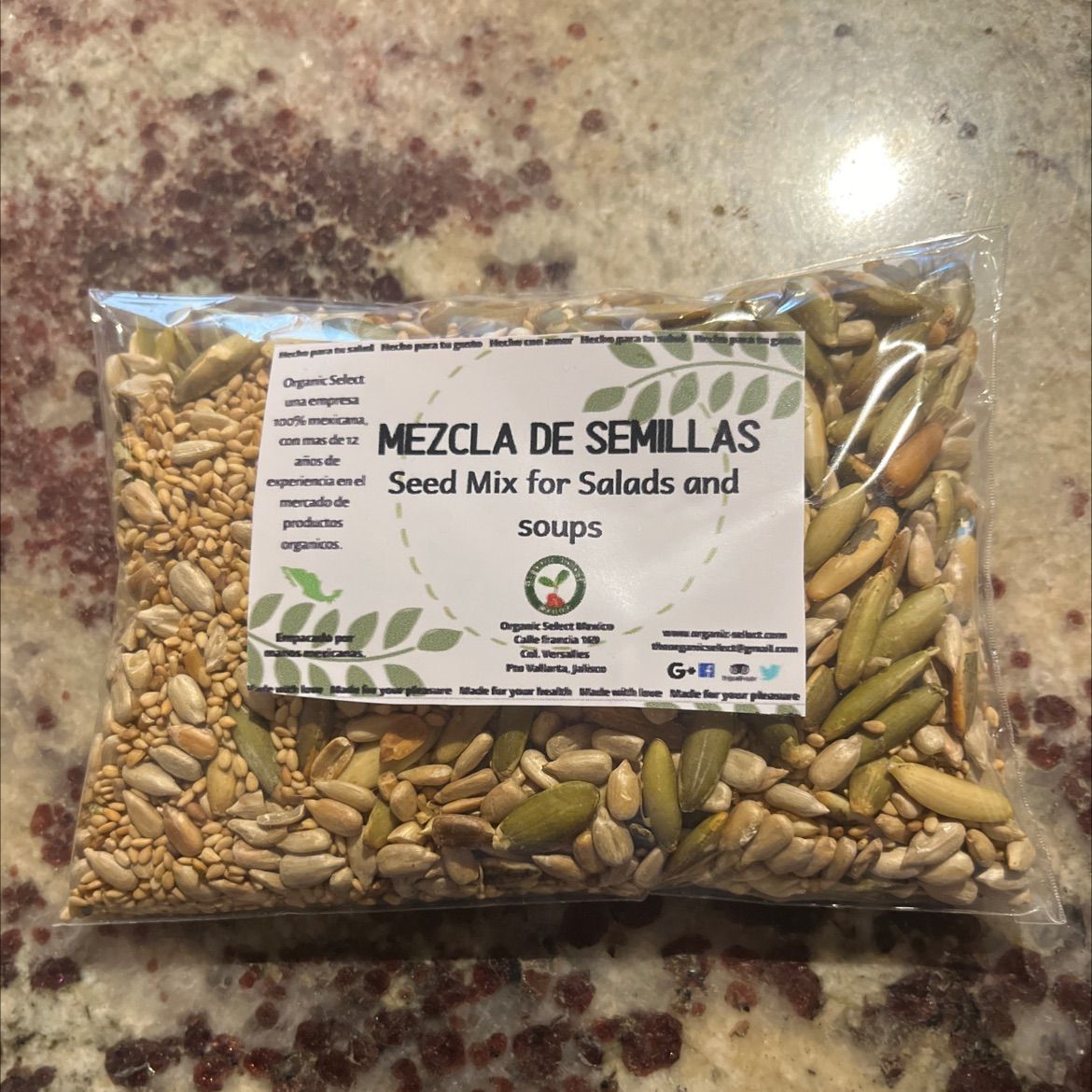 Seed Mix  120 gr / Mezcla de semillas 120 gr