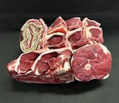 Lamb quarter, leg, shank, loin steaks  6.000 Kg  Aprox/ Cuarto Trasero de Borrego 7.630Kg Aprox