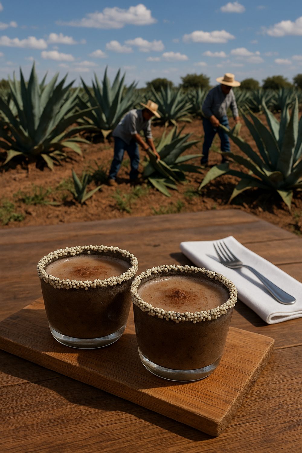 Pulque: Traditional Mexicana fermente maguey honey water beverage 6% alcohol