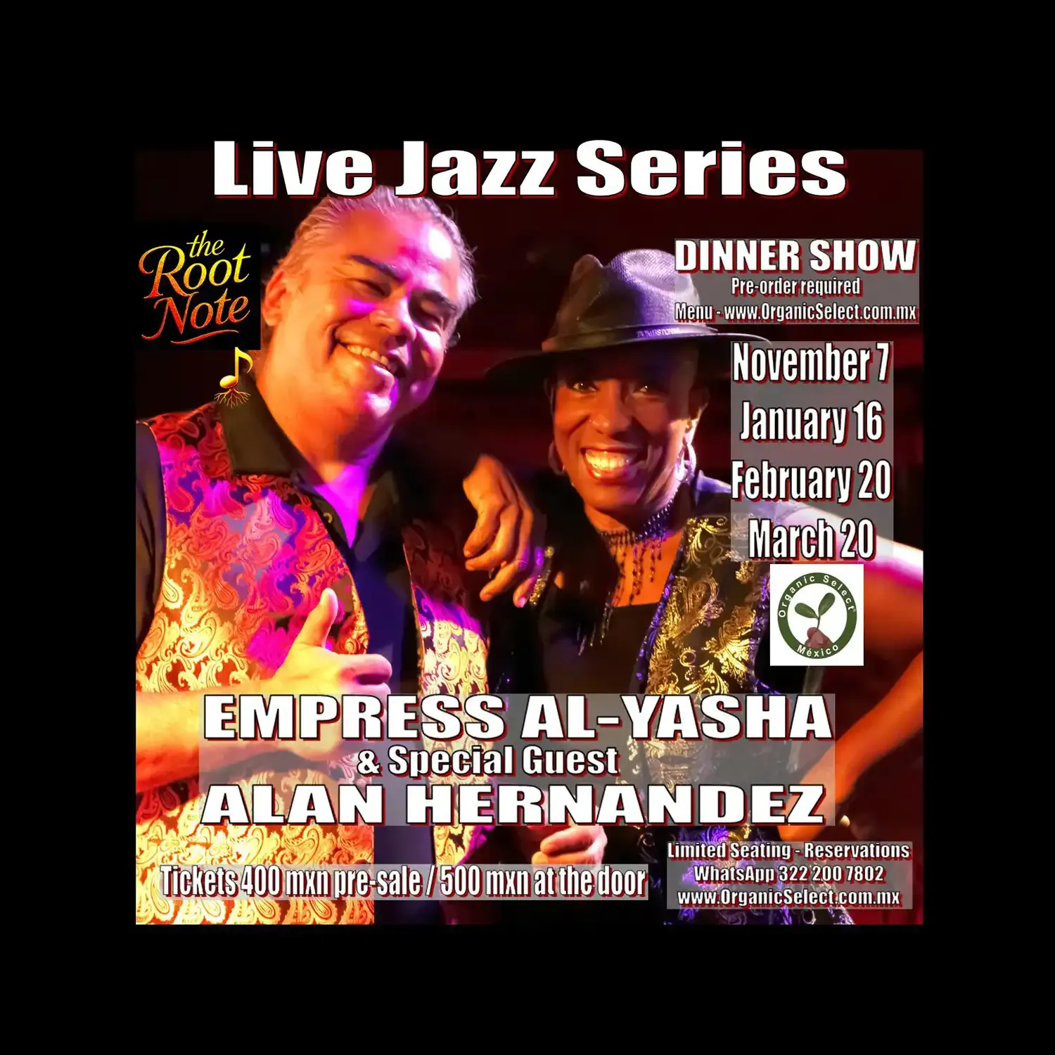 Tickets November - The Root Note Live Series