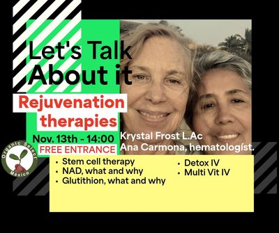 Let's Talk about it - Rejuvenation Therapies Organic Select Stem Cell Therapíes