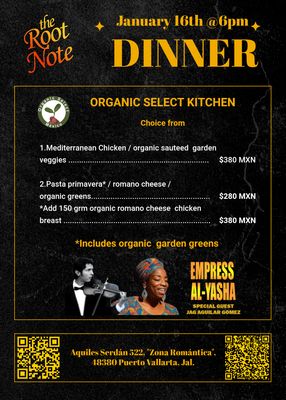 Dinner - The Root Note Live Series - January