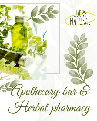 Apothecary bar / herbal pharamcy