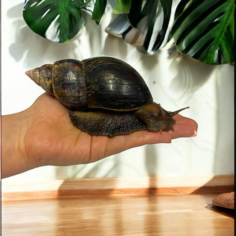 Lissachatina Fulica Wildfarben 10-12cm Hauslänge