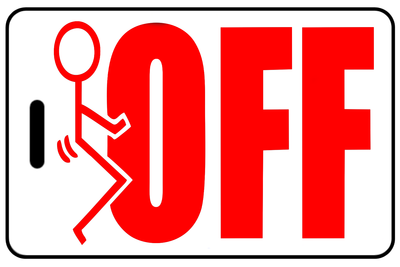 "F" Off with Red Logo