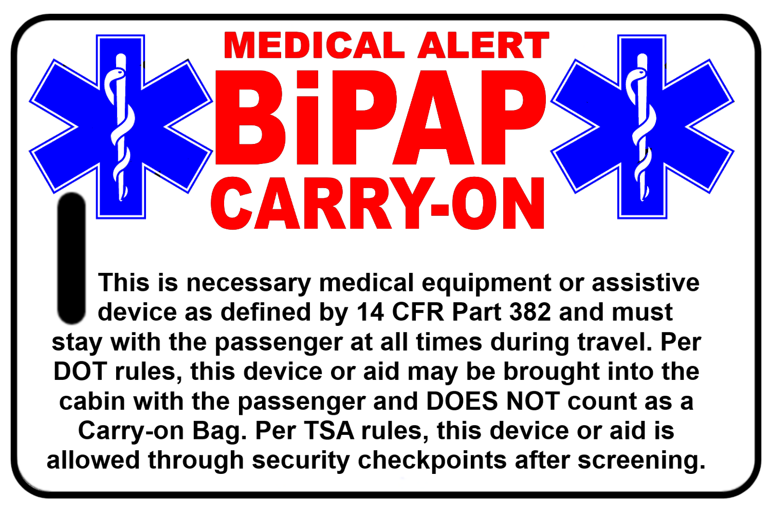 Carry-On BiPAP, Tag Color: White