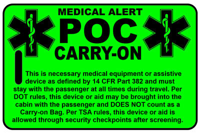 Carry-On Hi-Viz POC, Tag Color: Hi-Viz Green