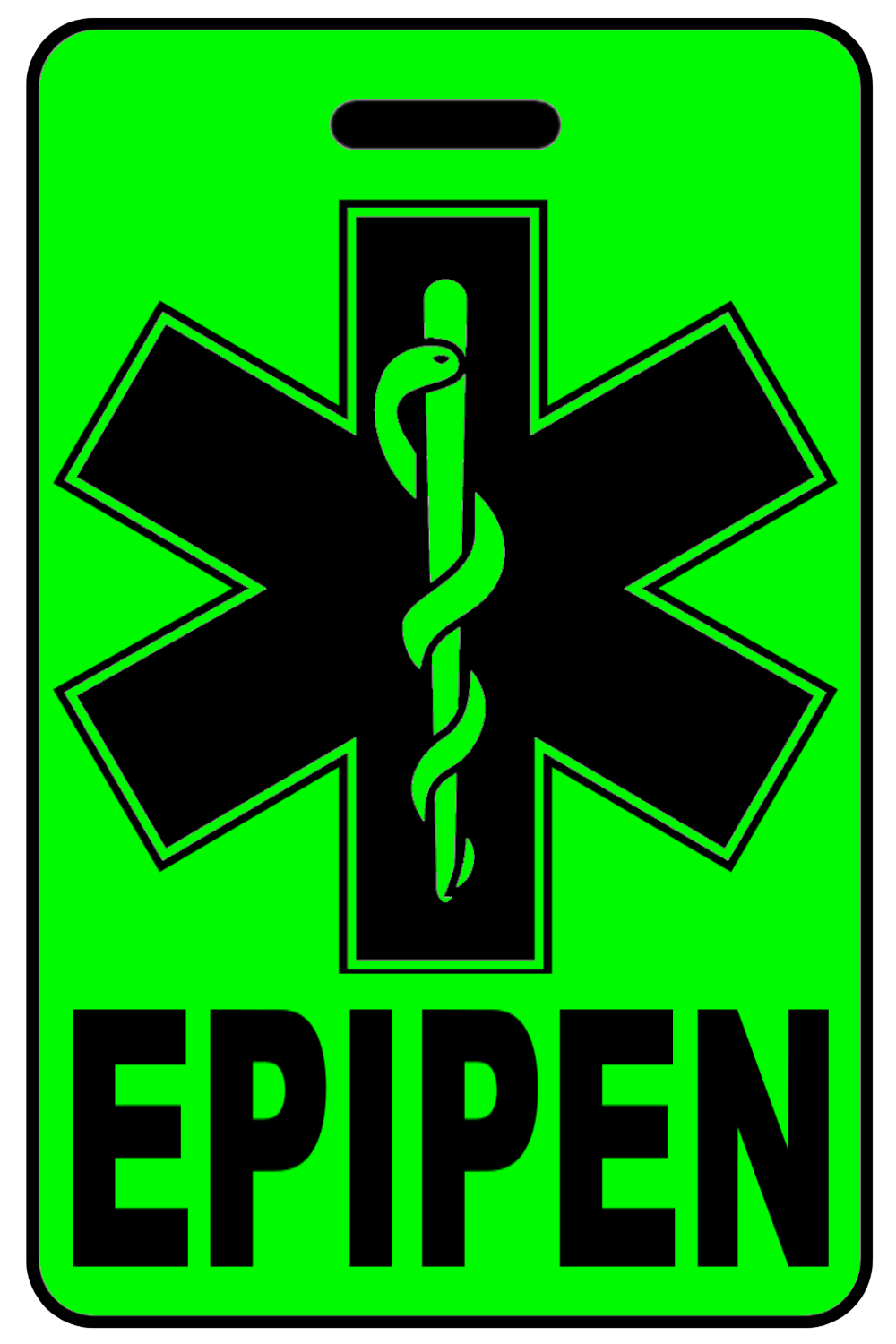 Hi-Viz EPIPEN, Tag Color: Hi-Viz Green